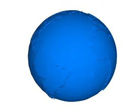 Globus Erde Natur 3D-Druck-Modell, 3D-Druck-Datei, 3D-druckbares Modell, 3D-Druck, Gestaltung, Druck 3d, Globus, Erde, Landkarte, planet 3d print model - Mito3D