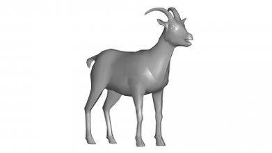 goat 3d model nature 3D printing model, file, printable design, print, 3d print model - Mito3D