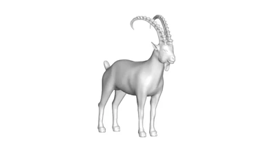 goat 3d model printing - threeding 3d print model - Mito3D