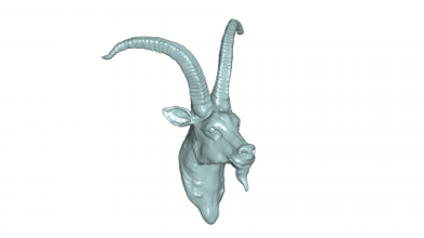 chèvre tête 3d modèle nature 3D impression fichier imprimable conception 3d print model - Mito3D