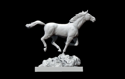 god speed art 3D printing model, file, printable design, 3d print, Horse 3D print model - Mito3D