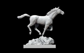 la velocità di dio art La stampa 3D, modello, file 3D stampabile progettazione, 3d, Cavallo 3d print model - Mito3D