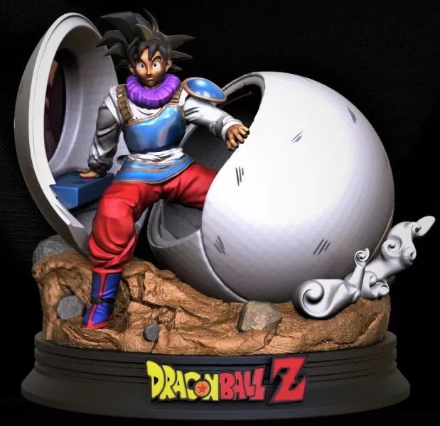 Goku capsula stl file 3d stampa modello 3dprinting anime collezione 3dprintingcommunity stlmodel 3dprintingdesign dragonballz 3dprintedfigures goku3dmodel goku capsulecorp dbzfans gokuincapsule 3D print model - Mito3D