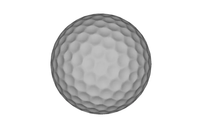 golfe bola 3d impressão modelo trio passatempo esporte jogos 3D print model - Mito3D