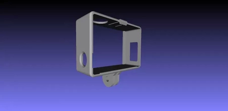 gopro cuadro 3d impresión modelo trío artilugio cámara 3d print model - Mito3D