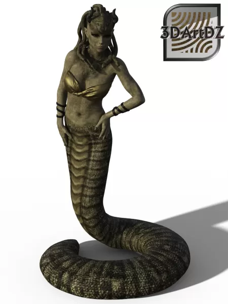 górgona nina pintar hrung bh 3d impressão modelo trio tag serpente medusa cabelo cobra 3D print model - Mito3D