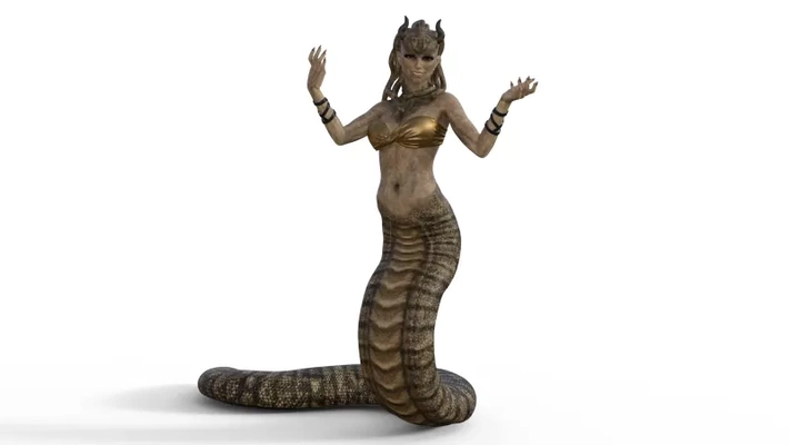 gorgon nina - willkommen bh 3d printing model threeding tags snake medusa bh6 snakehair 3d print model - Mito3D