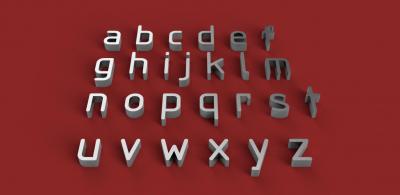 gost font lowercase 3d letters stl file other things 3D printing model, file, printable design, print, 3dletter, 3dletters, type, decoration, words, other, gadgets, agency, fonts, language, sign, symbol, letter, stlfile, 3dmodel, 3dprint, alphabet, letters, font, text 3d print model - Mito3D