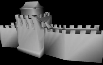 génial mur Chine 3d impression modèle trio architecture l'histoire 3d print model - Mito3D