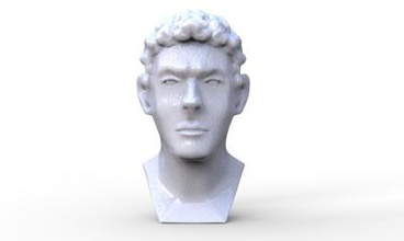 greek bust art 3D printing model, file, printable design, 3d print, greek,bust,emperor,roman,head,sculpture 3d print model - Mito3D