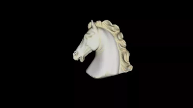 griechisch Pferd Kopf 3d Drucken Modell dreiding uralt Geschichte 3d print model - Mito3D