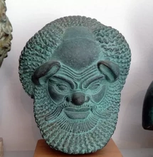 griego sátiro busto 3d impresión modelo trío Arte historia antiguo 3d print model - Mito3D
