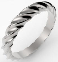 grooved design band fashion 3D printing model, file, printable design, 3d print, ring, rings, jewelry, unique, band, grooved, plain 3d print model - Mito3D