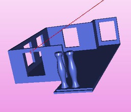ground floor left-half residence pirx toys games & hobby 3D printing model, file, printable design, 3d print, residence, house, mockup, mock-up, project, walls, ground-floor 3d print model - Mito3D