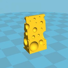 groviera formaggio le altre cose La stampa 3D, modello, file di 3D stampabile la progettazione, 3d, groviera, formaggio, 3d print model - Mito3D