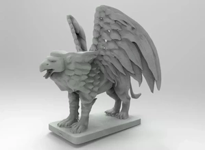 grifone 3d stampa modello treding arte scultura gargoyle 3d print model - Mito3D