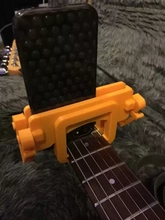 chitarra collo smartphone montare 3d stampa modello treding video musicista insegnamento dimostrazione 3d print model - Mito3D