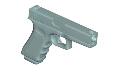 pistolet 3d modèle impression trio 3d print model - Mito3D