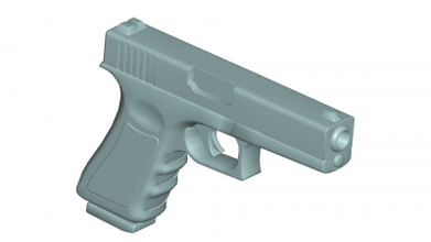 pistolet 3d modèle jouets Jeux loisir 3D impression fichier imprimable conception 3d print model - Mito3D