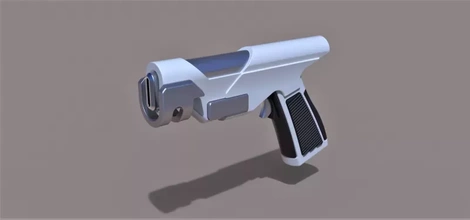 gun pm-32 orville 3d printing model - threeding weapon toy printable pistol print scifi cosplay blaster firearm replica sidearm plasma pm32 3d print model - Mito3D