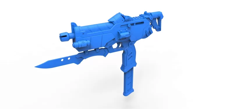pistola Sombra juego Supervisión 3d impresión modelo trío arma juguete imprimible cañón ciencia ficción cosplay apuntalar fuego réplica mano escopeta 3D print model - Mito3D