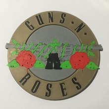 guns n roses logo coaster home office & garden 3D printing model, file, printable design, 3d print, coaster,music,gunsnnroses,classicrock,rock,logo 3d print model - Mito3D