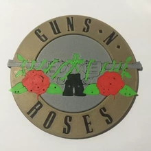 guns roses logo coaster 3d printing model - threeding music rock gunsnnroses classicrock 3d print model - Mito3D