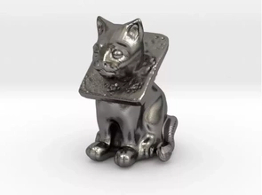 chico gato 3d impresión modelo trío animal mascota felino gruñón 3d print model - Mito3D