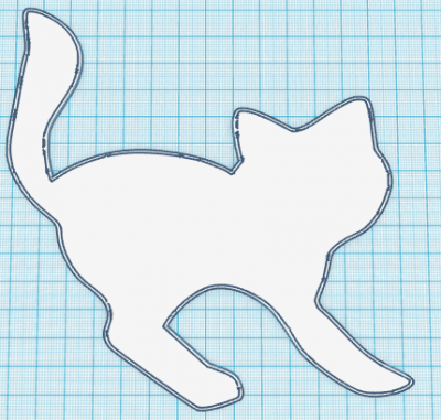 halloween cat 3 silhouette other things 3D printing model, file, printable design, 3d print, Halloween Cat Silhouette 3D print model - Mito3D