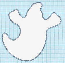 halloween ghost silhouette other things 3D printing model, file, printable design, 3d print, Halloween Ghost Silhouette 3d print model - Mito3D