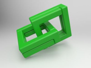 hanayama-Quartett Spielzeug, Spiele & hobby 3D-Druck-Modell, 3D-Druck-Datei, 3D-druckbares Modell, 3D-Druck, Gestaltung, Druck 3d, Puzzle,Spaß,spielen 3d print model - Mito3D