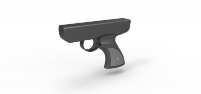 identificador de cosplay pistola blaster 4 brinquedos, jogos e hobby 3D modelo impressão, a impressão arquivo design, 3d, manipular, scifi, parte, pistola, fuzil, cosplay, brinquedo, 3d print model - Mito3D