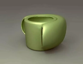 hands safe cup 3d printing model - threeding pot coffee cups 3d print model - Mito3D