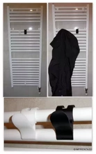 cabide aquecido toalha prateleira 3d impressão modelo trio banheiro aquecedor gancho 3d print model - Mito3D
