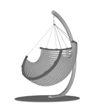 pendaison chaise cocon 3d impression modèle trio 3d print model - Mito3D
