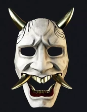 hannya masque Japonais démon 3d impression modèle trio 3d print model - Mito3D