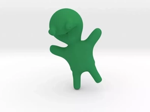 glücklich Frosch Spielzeug 3d Drucken Modell dreiding Schreibtisch 3d print model - Mito3D