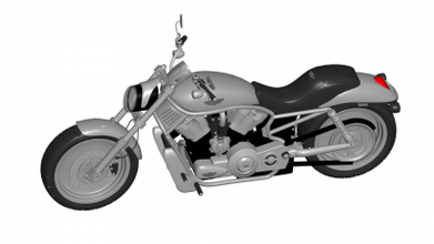 harley-davidson v-rod motors & transport 3D printing model, file, printable design, 3d print, Harley-Davidson V-ROD 3d print model - Mito3D