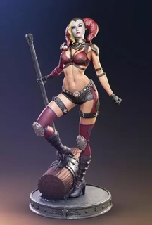 harley quinn 3d print model printing fanart 3dprinting cosplay collectibles dccomics gaming stlfile harleyquinn geekculture popculture nerdlife toycollector printready 3d print model - Mito3D