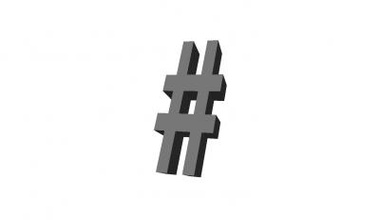 hashtag other things 3D printing model, file, printable design, 3d print, hashtag, # 3d print model - Mito3D