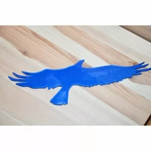 halcón silueta 3d impresión modelo trío ventana decoración anti collision pájaro alerta 3d print model - Mito3D