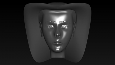 cabeça boné 3D impressão modelo Arquivo imprimível Projeto 3d 3d print model - Mito3D
