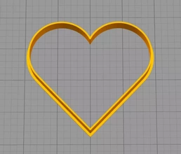 heart - cookie cutter 3d printing model threeding body human cooking people 3d print model - Mito3D