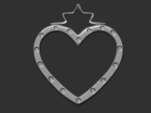 2 kalp moda 3D baskı modeli, dosya, yazdırılabilir model, tasarım, 3d yazıcı, kalp,kolye,aşk,mücevher,takı 3d print model - Mito3D