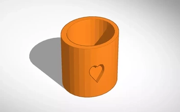 heart pen 3d printing model - threeding 3d print model - Mito3D