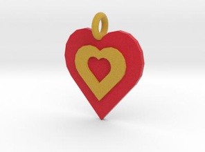 heart pendant 2 fashion 3D printing model, file, printable design, 3d print, Jewelry, charm, charms, pendant, pendants, necklaces, necklace, heart, hearts, 3d print model - Mito3D