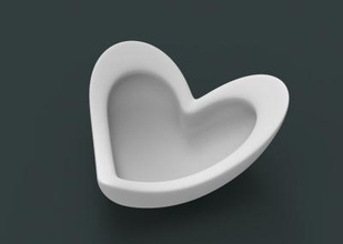kalp porringer sanat 3D baskı modeli, dosya, yazdırılabilir model, tasarım, 3d yazıcı, kalp, porringer, sanat, ev, aşk, 3d print model - Mito3D