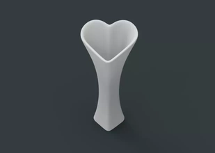 heart vase 3d printing model - threeding decoration 3d-printing 3d print model - Mito3D