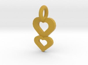 hearts drop pendant fashion 3D printing model, file, printable design, 3d print, Jewelry, charm, charms, pendant, pendants, necklaces, necklace, heart, hearts, heart 3d print model - Mito3D