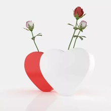 hearts vases 3d printing model - threeding red design printable gift 3d-print 3d-printing modeling valentines day art special wite 3d print model - Mito3D